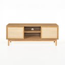 Ver imagem 1 de Rack Kaki 2 Portas 1 Nicho 135 Cm Tauari - Telinha Portuguesa