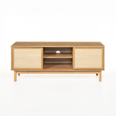 Rack Kaki 2 Portas 1 Nicho 135 Cm Tauari - Telinha Portuguesa