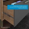 Cozinha Modulada Completa 6 Peças 12 Portas 4 Gavetas e Vidro Reflecta 100% Mdf Vicenza Espresso Móveis - 7