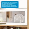 Cozinha Modulada Completa 6 Peças 12 Portas 4 Gavetas e Vidro Reflecta 100% Mdf Vicenza Espresso Móveis - 6