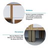 Cozinha Modulada Completa 6 Peças 12 Portas 4 Gavetas e Vidro Reflecta 100% Mdf Vicenza Espresso Móveis - 9