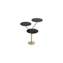Ver imagem 2 de Mesa Lateral de Canto Trieste 100% MDF 65cm x 57cm x 57 cm Preto