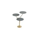 Ver imagem 2 de Mesa Lateral de Canto Trieste 100% MDF 65cm x 57cm x 57 cm Cinza