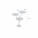Ver imagem 3 de Mesa Lateral de Canto Trieste 100% MDF 65cm x 57cm x 57 cm Cinza
