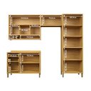 Ver imagem 5 de Cozinha Compacta Modulada 100% MDF 4 Peças 9 Portas 3 Gavetas e Vidro 274cm Vicenza Espresso Móveis Bege/Amêndoa/Off White
