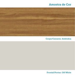 Cozinha Compacta 4 Peças com 9 Portas Vidro e Tampo 274cm 100% Mdf Vicenza Espresso Móveis - 10