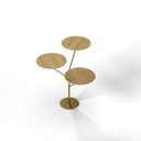 Ver imagem 2 de Mesa Lateral de Canto Trieste 100% MDF 65cm x 57cm x 57cm Marrom