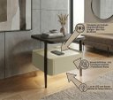 Ver imagem 3 de Mesa de Cabeceira Multifuncional Smart Clean: Carregador por Indução, Led Automático e Soft Close Ct