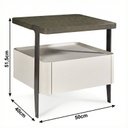 Ver imagem 2 de Mesa de Cabeceira Multifuncional Smart Clean: Carregador por Indução, Led Automático e Soft Close Ct