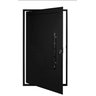 Porta Pivotante Alumínio Lambril Preto Esquerda 230x120 - 1