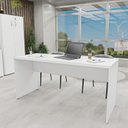 Ver imagem 5 de Kit 4 Peças com Mesa para Escritório, Gaveteiro e 2 Armários