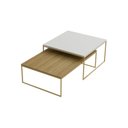 Ver imagem 2 de Conjunto Mesa de Centro Minori Maiori 35 x 100% MDF 65 x 90 cm Branco