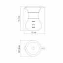 Ver mais imagens de Cafeteira Tramontina Com Coador De Aço Inox 400 Ml