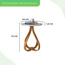 Ver imagem 3 de Mesa de Apoio Lateral 100% MDF 50cm x 50cm x 70cm Rubi Branco