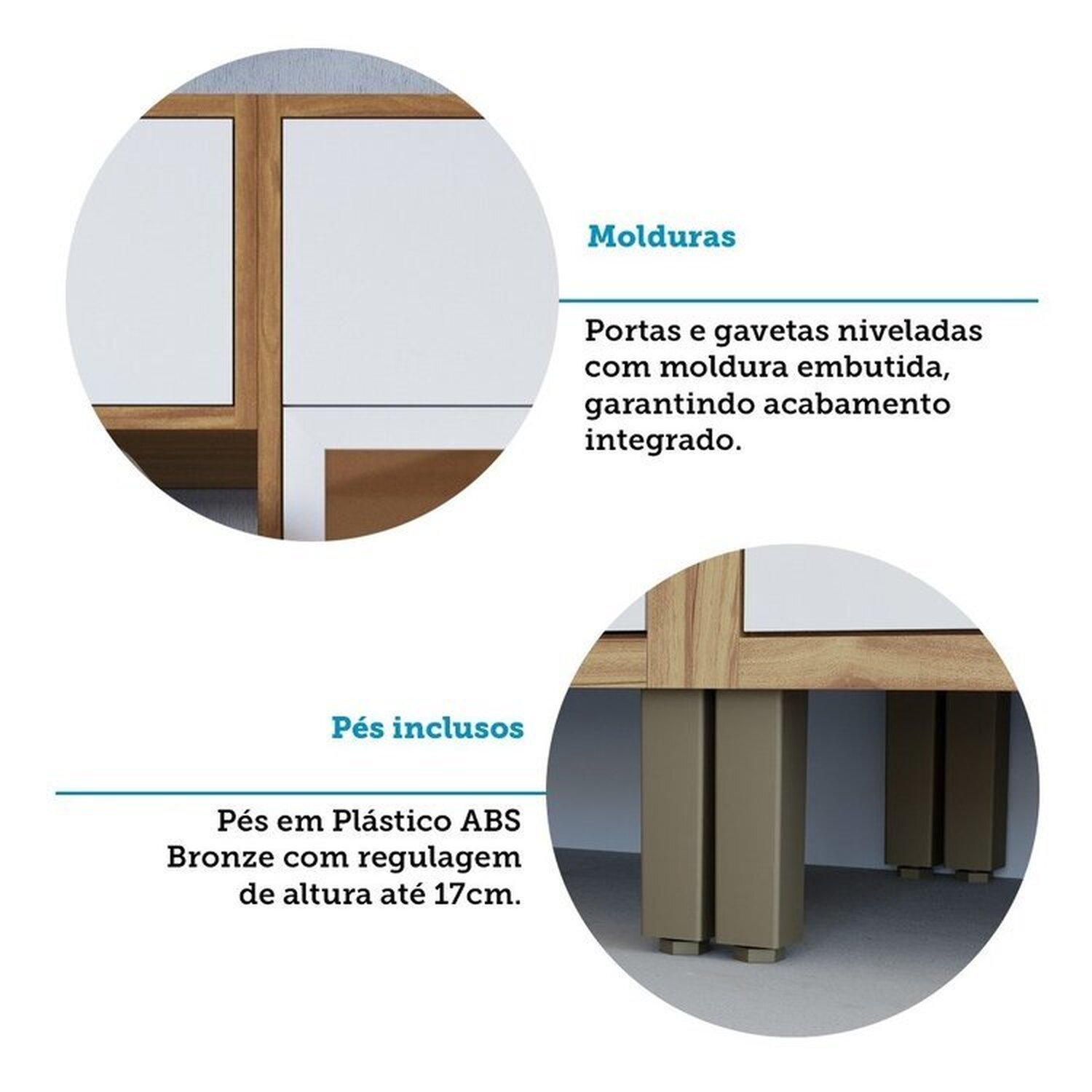 Cozinha Modulada Completa com 5 Peças 11 Portas e Vidro Reflecta 100% Mdf Vicenza Espresso Móveis - 8