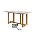 Ver imagem 6 de Conjunto Sala de Jantar 6 Cadeiras Tampo de Vidro Filadélfia Natural Cerejeira/Palha