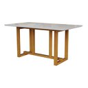 Ver mais imagens de Conjunto Sala de Jantar 6 Lugares Retangular com Tampo de Vidro Mesa Filadélfia Cadeiras Miami