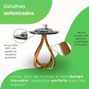 Ver imagem 4 de Mesa de Apoio Lateral 100% MDF 50cm x 50cm x 70cm Rubi Preto