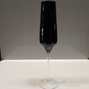 Ver mais imagens de Jogo 2 Peças Taça de Vidro 195ml Preto 26x7x7cm Vinho Água Espumante Champagne