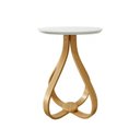 Ver imagem 2 de Mesa de Apoio Lateral 100% MDF 60cm x 60cm x 70cm Rubi Branco