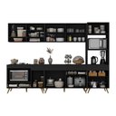Ver imagem 5 de Cozinha Modulada Completa Compacta 5 Pçs com Balcão para Cooktop Veneza Multimóveis MP2268