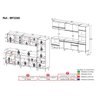 Cozinha Modulada Completa Compacta 5 Pçs com Balcão para Cooktop Veneza Multimóveis MP2268  - 4