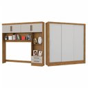 Ver imagem 3 de Guarda-Roupa Casal Modulado 4 Portas Santiago 3 Portas 5 Gavetas Bege/Off White