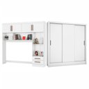Ver imagem 2 de Guarda-Roupa Casal Modulado 4 Portas Santiago com Espelho 3 Portas 5 Gavetas Branco
