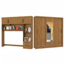 Ver imagem 3 de Guarda-Roupa Casal Modulado 4 Portas Santiago com Espelho 3 Portas 5 Gavetas Marrom/Cinamomo