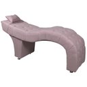 Ver imagem 5 de Maca Estofada para Clínica de Estética Facial com Capitonê Andressa Rosê Veludo - Star Confort Maca 