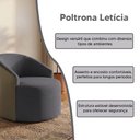 Ver imagem 4 de Poltrona Design Clean Confortavel para Ambientes Modernos Cinza Leticia