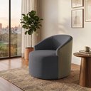 Ver imagem 1 de Poltrona Design Clean Confortavel para Ambientes Modernos Cinza Leticia