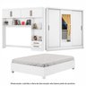 Guarda-roupa Casal Modulado 4 Portas com Cama Santiago 3 Portas com Espelho 5 Gavetas - 10