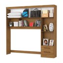 Ver imagem 2 de Guarda-Roupa Casal Modulado 4 Portas com Cama Santiago 3 Portas com Espelho 5 Gavetas Bege/Cinamomo/Off White