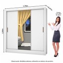 Ver imagem 6 de Guarda-Roupa Casal Modulado 4 Portas Santiago 3 Portas Plus 5 Gavetas com Espelho Branco