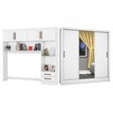 Ver imagem 3 de Guarda-roupa Casal Modulado 4 Portas Santiago 3 Portas Plus 5 Gavetas com Espelho