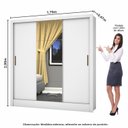 Ver imagem 6 de Guarda-roupa Casal Modulado 4 Portas Santiago 3 Portas Plus 5 Gavetas com Espelho
