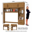 Ver imagem 5 de Guarda-Roupa Casal Modulado 4 Portas Santiago 3 Portas Plus 5 Gavetas com Espelho Marrom/Cinamomo