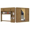 Guarda-roupa Casal Modulado 4 Portas Santiago 3 Portas Plus 5 Gavetas com Espelho - 3