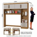 Ver imagem 5 de Guarda-Roupa Casal Modulado 4 Portas Santiago 3 Portas Plus 5 Gavetas com Espelho Bege/Cinamomo/Off White