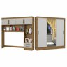 Guarda-roupa Casal Modulado 4 Portas Santiago 3 Portas Plus 5 Gavetas com Espelho - 3