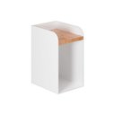 Ver imagem 1 de Mesa de Cabeceira Suspensa Branca em Aço Linha Home Padrão Morphi Design 20cm - Cor: Branco