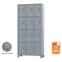 Ver imagem 4 de Armário Locker para Vestiário 12 Portas Pequenas Cinza