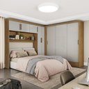 Ver imagem 1 de Guarda-Roupa Casal Modulado 5 Portas Santiago 3 Portas 5 Gavetas Bege/Cinamomo/Off White