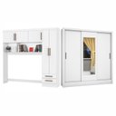 Ver imagem 2 de Guarda-roupa Casal Modulado 5 Portas Santiago 3 Portas com Espelho 5 Gavetas
