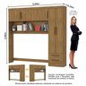 Guarda-roupa Casal Modulado 5 Portas Santiago 3 Portas com Espelho 5 Gavetas - 5