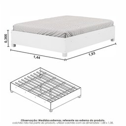 Guarda-roupa Casal Modulado 5 Portas com Cama Santiago 3 Portas 5 Gavetas - 10