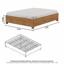Guarda-roupa Casal Modulado 5 Portas com Cama Santiago 3 Portas 5 Gavetas - 10
