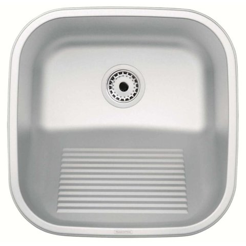 Tanque Inox Escovado 40x40cm de Encaixe Tramontina Hera Compact 25l Lavanderia Área de Serviço