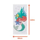 Ver imagem 5 de Toalha de Banho Infantil Ariel Pequena Sereia Lepper Felpuda de Algodão Disney Princesa Piscina